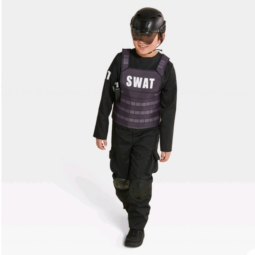 Kids SWAT officer Halloween Costume